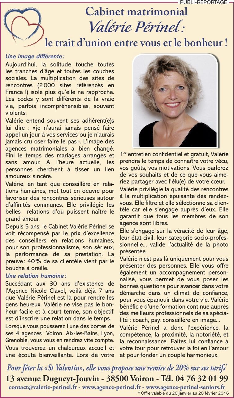Entreprise Madame Valerie Perinel à Voiron ()
